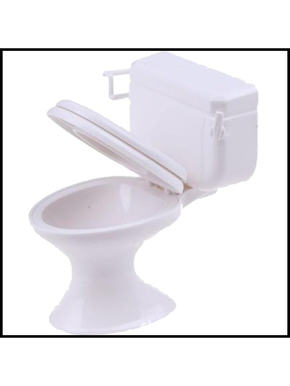 1:12 Scale Miniature Toilet Model Durable Plastic DIY Dollhouse Bathroom